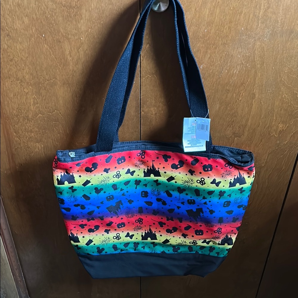 Disney Multicolor Rainbow Tote Bag
